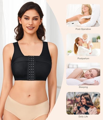BRABIC Women's Front Closure Post-Surgery Posture Corrector Bra Shaper Tops