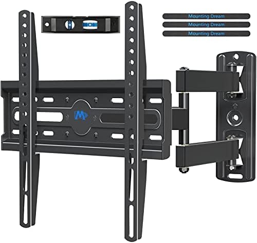 Mounting Dream TV Wall Mount Swivel and Tilt for 26-55 Inch TV up to 60 lbs