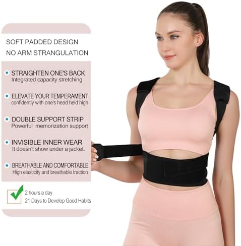 Back Brace Posture Corrector, Medium (up to 50kg)