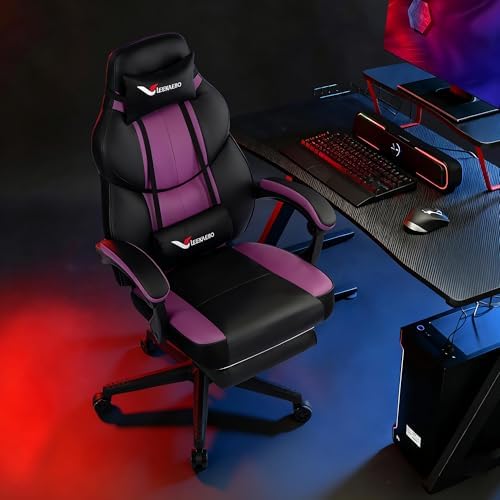 Gaming Chair Big and Tall for Heavy People 400 lbs, Wide Seat Office Chair