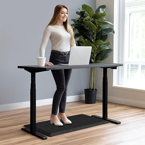 Mattitude Anti-Fatigue Kitchen Mats for Floor Standing Mats 17"x28" Black