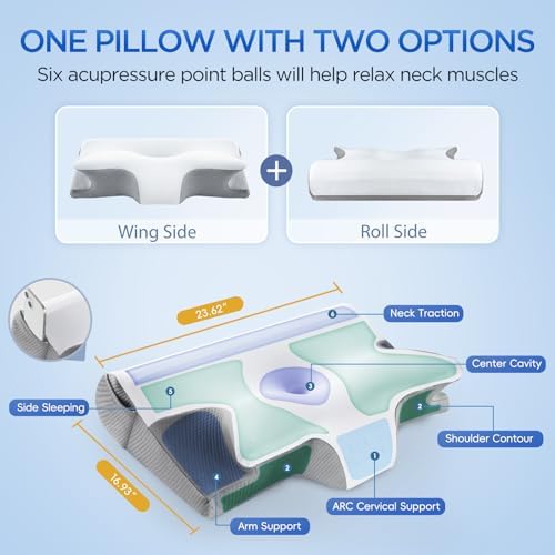 Ergonomic Cervical Neck Pillow for Neck Pain Relief