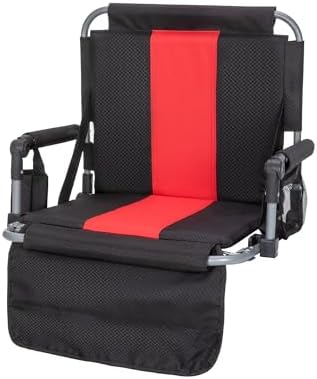LET'S CAMP Folding Stadium Seat Bleacher Chair Portable Stadium Chair
