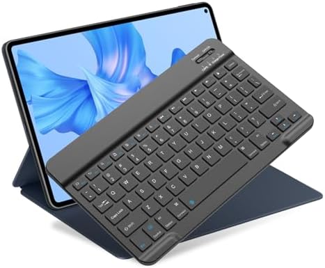 NOOX Bluetooth Keyboard for iPad A16 11th 10th Generation, iPad Pro 13/12/11/10/9/8/7 inch, iPad Air 13/11th Gen, iPad mini Tablets, etc. - Slim Wireless Portable Travel Office Computer Accessories