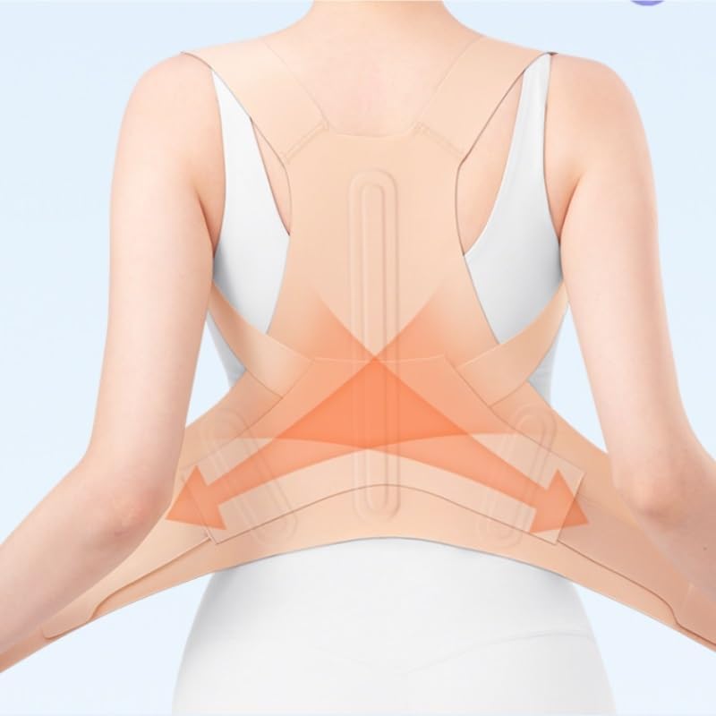 The Invisible Back Fixed Posture Correction Belt is Comfortable for Adults to Their Shoulders (Beige,M)