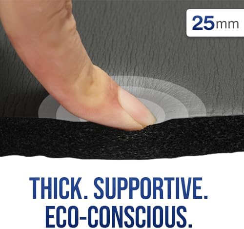 Yoga Knee Pads Cushion - Extra Thick 1 Inch (25mm) Workout Mat Cushion