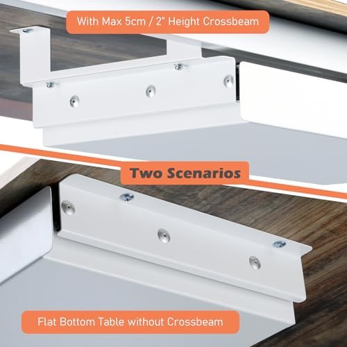 Under Desk Drawer 21" with 4 Divider Trays, Storage Drawer Organizer