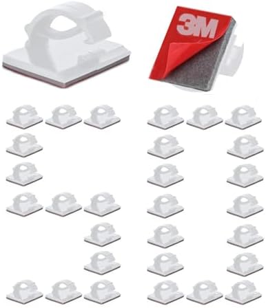 Cable Clips Self with 3M Adhesive Cord Organizer Hooks for Office Home Car