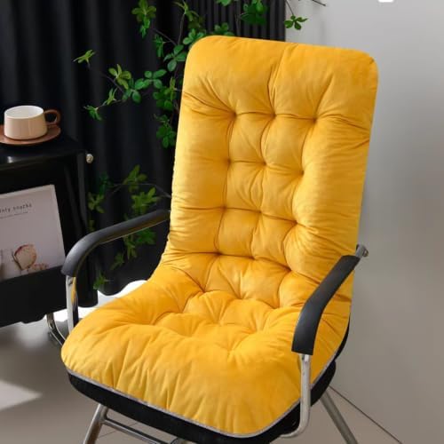 Velvet Rocking Chair Cushions Recliner Cushions with Ties for Home Office