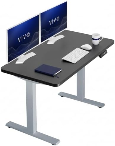 VIVO Black 43 x 24 in Standing Desk, DESK-KIT-1G4B
