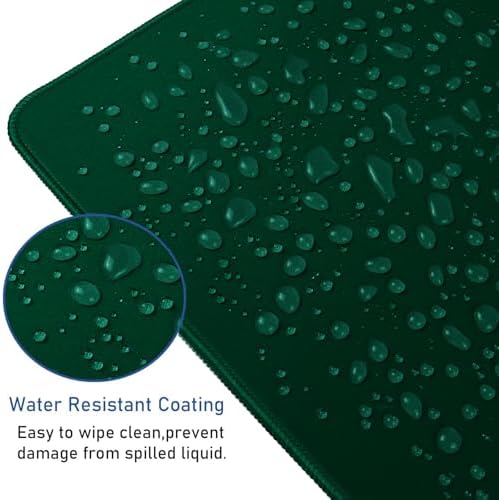 Gaming Mouse Pad with Stitched Edges, Durable Non-Slip Natural Rubber Base
