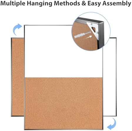 ARCOBIS Cork Board White Board Combo