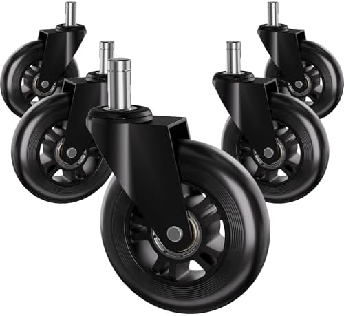 Office Chair Wheels Replacement Rubber Chair Casters Heavy Duty