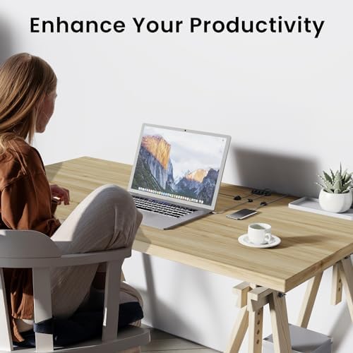 Eveo Desk Cable Management Kit - Under Desk Cord Organizer with Cable Raceway, Sleeve, Adhesive Clips