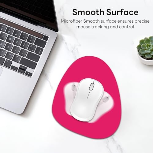 Water Drop Mouse Pad 7.3x8in Non-Slip for Laptop, Black