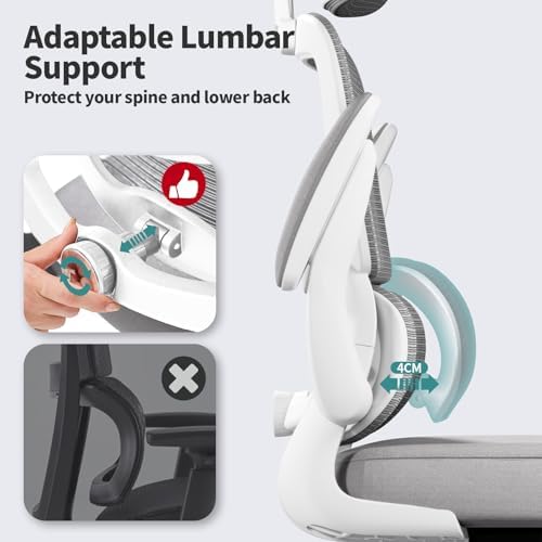 TRALT Office Chair Ergonomic Desk Chair - Gaming Chair with Lumbar Support