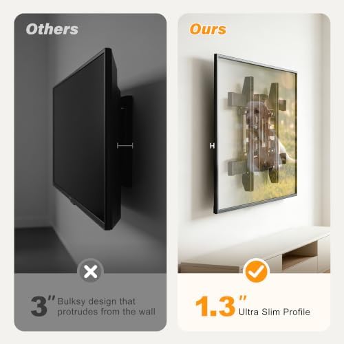 XINLEI 1.3" Ultra Slim TV Wall Mount Full Motion for 32-75 Inch TVs