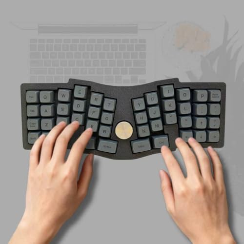 72 Keys XDA Profile PBT Keycaps for Split Ergonomic Keyboards (Black)