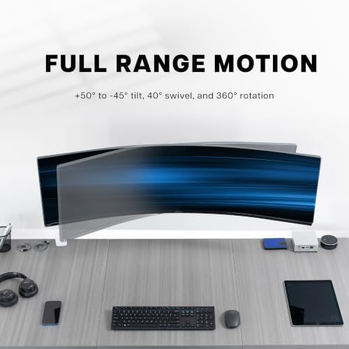 VIVO Black 17-49 in Single Ultrawide Wall Mount, MOUNT-VW49A