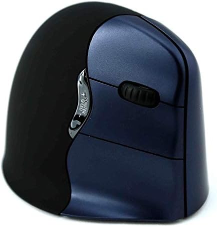 Jestik Evoluent Mouse VM4RW - VerticalMouse 4, Right Hand Ergonomic Design, Evoluent Vertical Mouse with Wireless Connection for Comfort and Precision, Plus Microfiber Cloth (Regular Size)