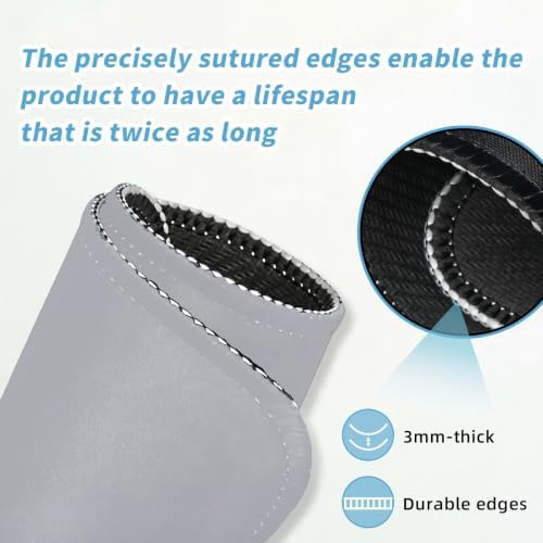 Small Mouse pad, with Edge-Sewn Design, extends Service Life by Twice, occupying the Optimal Size for the Mouse and Wrist Position. (Grey)