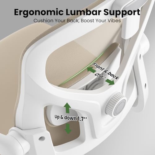Ergonomic Office Chair, High Back Mesh Desk Chair with Headrest