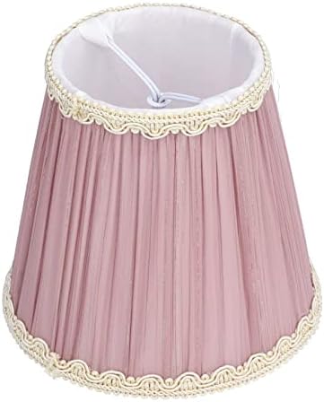 3 Pack Cloth Lamp Shade Clip On Lampshade for E14 Candle Bulb Chandelier Wall Light Table Lamp Indoor Decor Dark Blue (Clip-on-Light Purple)
