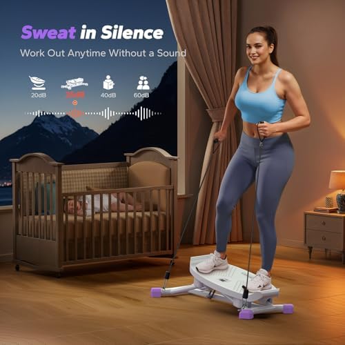 MERACH Balance Board for Adults, Rocking Stepper with Resistance Bands