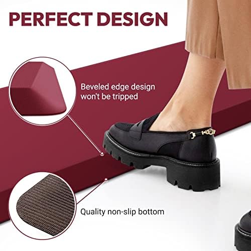 4/5 Inch Thick Kitchen Mat - Cushioned Anti Fatigue Mat for Kitchen Floor