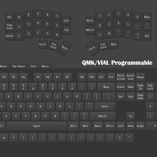 SZRKBD Corne Ergonomic Split Mechanical Keyboard Wireless 40% Layout Hot-Swappable QMK/Vial Programmable PBT XDA Keycap