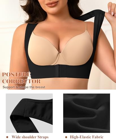DERCA Posture Corrector for Women Chest Brace Push Up Back Support Bra