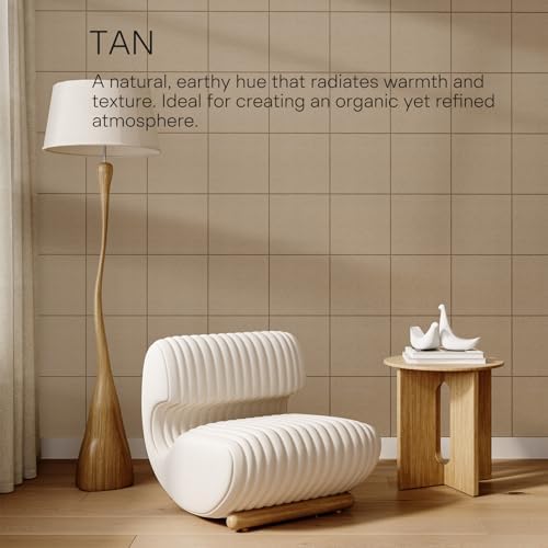 MaxGear Felt Bulletin Board 48" x 36", Tan Felt Wall Tiles Wall Decor