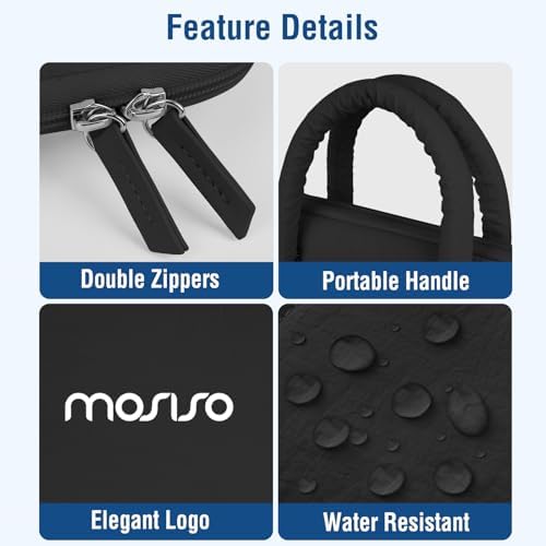 MOSISO Laptop Case 16 inch, 15-15.6 inch Laptop Sleeve, Black
