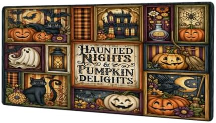 Halloween Large Mouse Pad Non-Slip Rubber Long Gaming Desk Mat