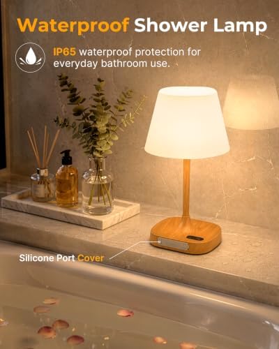 BUCASA Waterproof Shower Lamp Rechargeable Bathroom Shower Lights