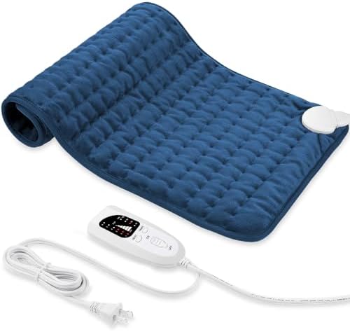 Electric Heating pad for Back Neck Shoulder Knee Arms Legs- Electric Heat Pads with 6 Heat Settings & Auto Shut Off &Dry/Moist Heat Heating Pad for Birthday Mother Father Girl Men Women