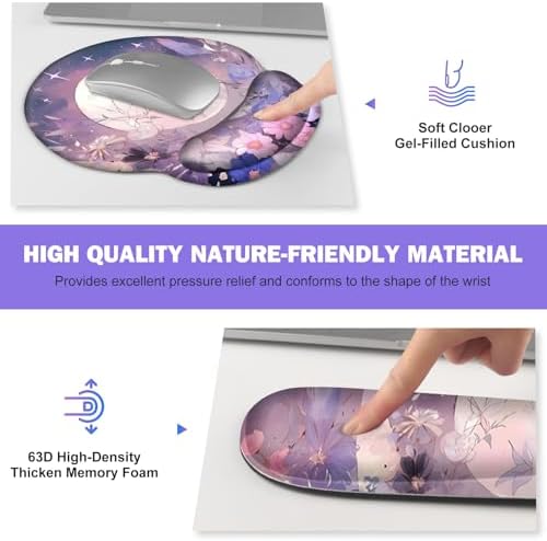 Large Desk Mat, Gaming Mouse Pad Desk Pad, Mousepad + Keyboard Wrist Rest