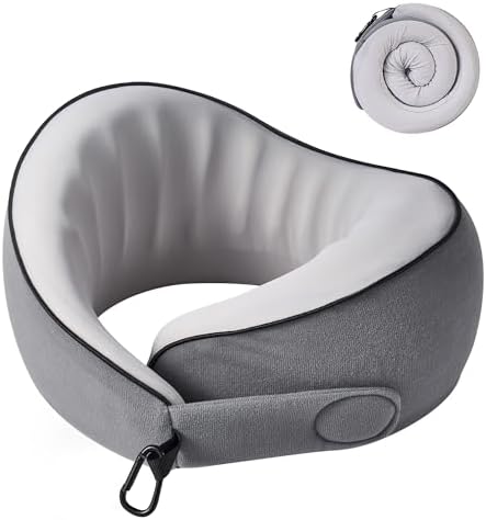 Travel Neck Pillow Airplane Neck Support Ergonomic Design for Traveling