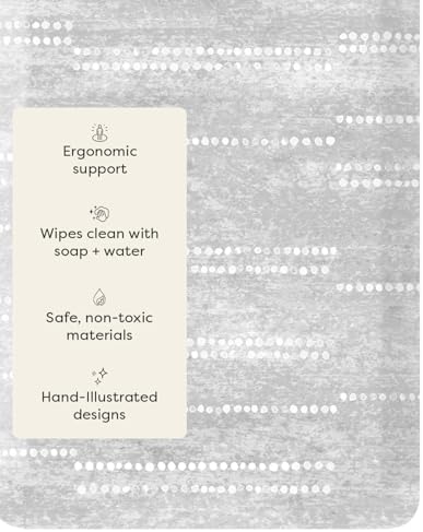 House of Noa Nama Standing Mat – Anti-Fatigue Kitchen Mats for Floor, Cushioned & Non-Slip Kitchen Comfort Mat for Standing, Thick Foam Anti-Fatigue Mat for Kitchen & Workspaces, Aspen Dove 30" x 72"
