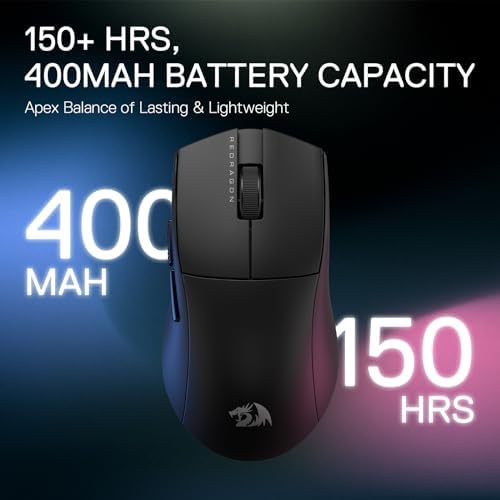 Redragon M916 Wireless 49G Ultra-Light Gaming Mouse 26K DPI Remapping Keys