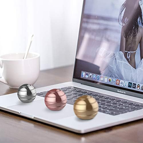 1.54 Inch Kinetic Spinning Desk Toys, ADHD Stress Relief Sensory Fidgets for Kids and Adults, Classroom Office, Party Favors, Gold