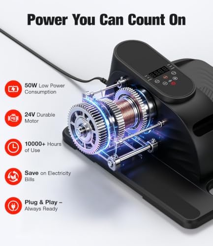 Under Desk Elliptical Machine 12 Speeds & 12 Auto Programs