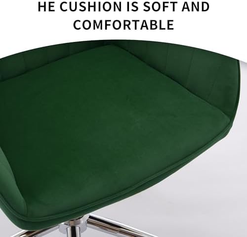 Home Office Desk Chair, Memory Foam Swivel Task Chair with Gold Base