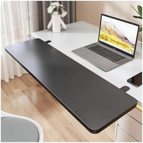 AWSAD Ergonomic Desk Extension Tray, Desk Extension Clamp On Desk Dxtender, Keyboard Extender for Desk, Keyboard Tray for Office Home Use(17.5x25cm)