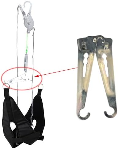 2 Pack Cervical Traction Device Hook Bracket Replacement Folding Support Hardware Parts for Portable Neck Stretcher Over the Door Posture Corrector Cervical Neck Traction Device Over Door