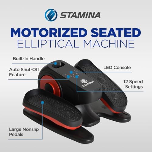 Stamina InMotion E1000 Compact Lower-Body Strider Elliptical, Orange
