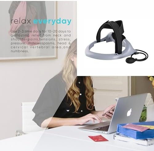 ECOGUN Posture Neck Exercising Cervical Spine Hydrator Pump, Relief for Stiffness, Relieves Neck Pain, Curve Restorer Gray