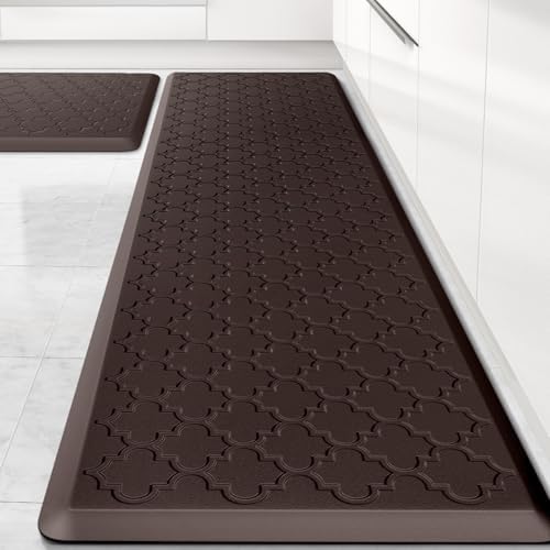 Kitchen Mat 2 PCS Cushioned Anti-Fatigue Floor Mat Standing Mat for Kitchen