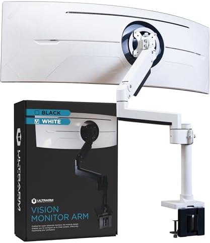 ULTRARM Heavy Duty Monitor Arm for Ultrawide Curved Monitors Modular Design
