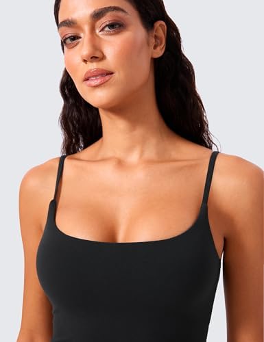 CRZ YOGA Butterlift Scoop Neck Crop Tank Top